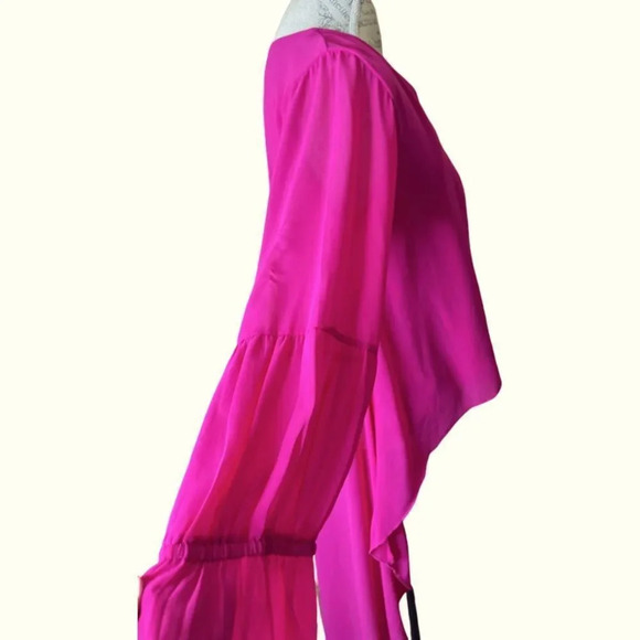 Super cute Vibrant Pink Turquoise Haven hi lo Festival bohemian Med EUC - Picture 4 of 9